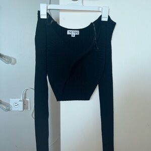 TIC TOC Black Knit Sweater